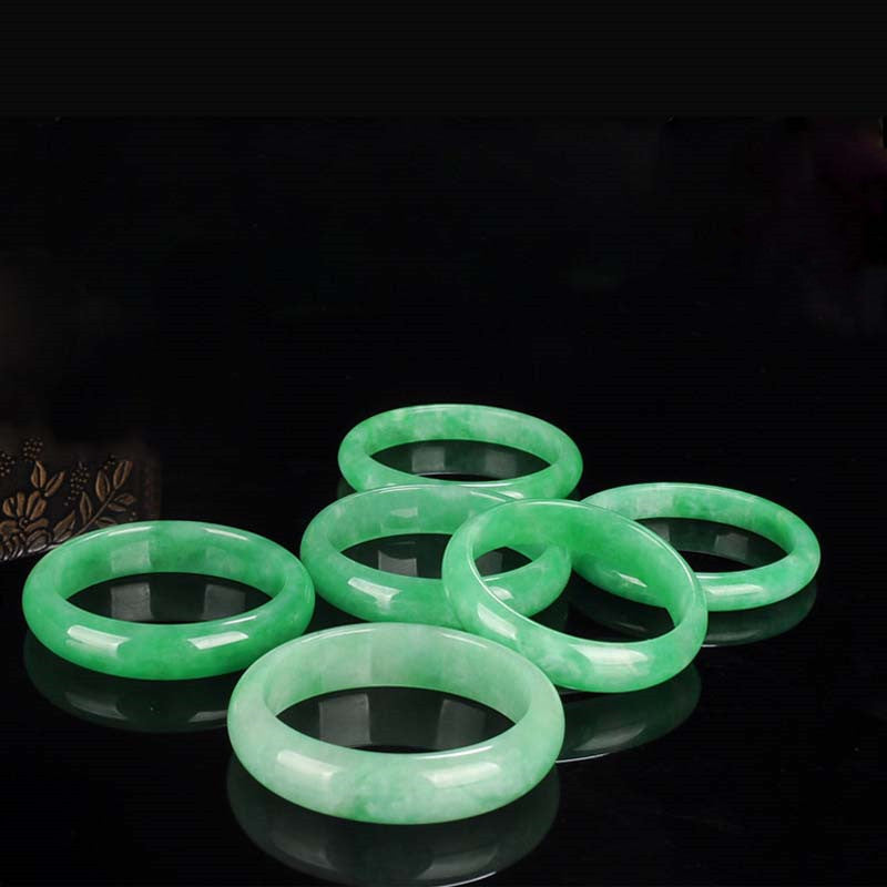 Fortune Jewel Jade Healing Abundance Protection Bracelet Bangle