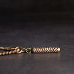 Fortune Jewel Vintage Lava Rock Brass Copper Healing Multilayered Bracelet
