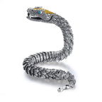 Buddha Stones Dragon Snake Handmade Amulet Protection Chain Bracelet Fortune Jewel