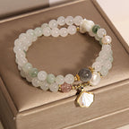 Fortune Jewel Double Layer Jade Shell Luck Bracelet