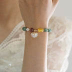 Fortune Jewel Jade Sea shell Ruyi Lock Luck Bracelet