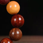 Fortune Jewel Multicolored Sandalwood Protection Healing Bracelet