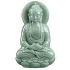 Fortune Jewel Amitabha Buddha Jade Amulet Compassion String Necklace Fortune Jewel