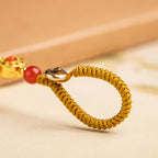 Fortune Jewel Lock of Good Wishes Fu Character Luck Blessing Key Chain