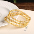 Fortune Jewel Natural Citrine Prosperity Protection Bracelet