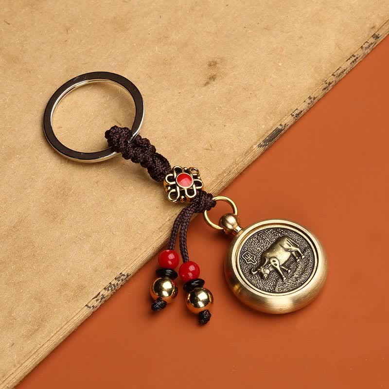 Fortune Jewel 12 Chinese Zodiac Blessing Wealth Fortune Keychain