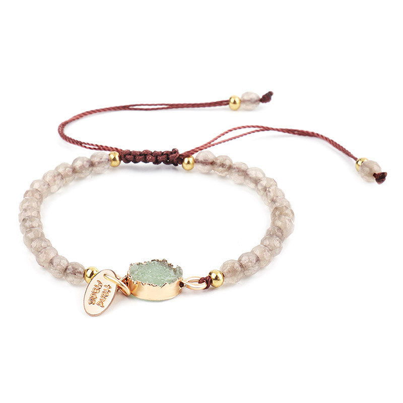 Fortune Jewel Natural Crystal Charm Lucky Healing Bracelet