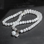 Fortune Jewel Cat Eye PiXiu Support Triple Wrap Bracelet