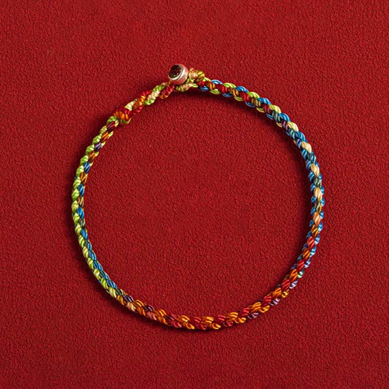 Fortune Jewel "May you be blessed with peace and safety in all four seasons" Lucky Multicolored Bracelet