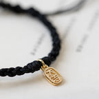 Fortune Jewel Chalcedony Round Peace Buckle Positive String Bracelet