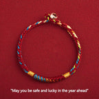 Fortune Jewel "May You Be Safe And Lucky In The Year Ahead" Multicolored Bracelet