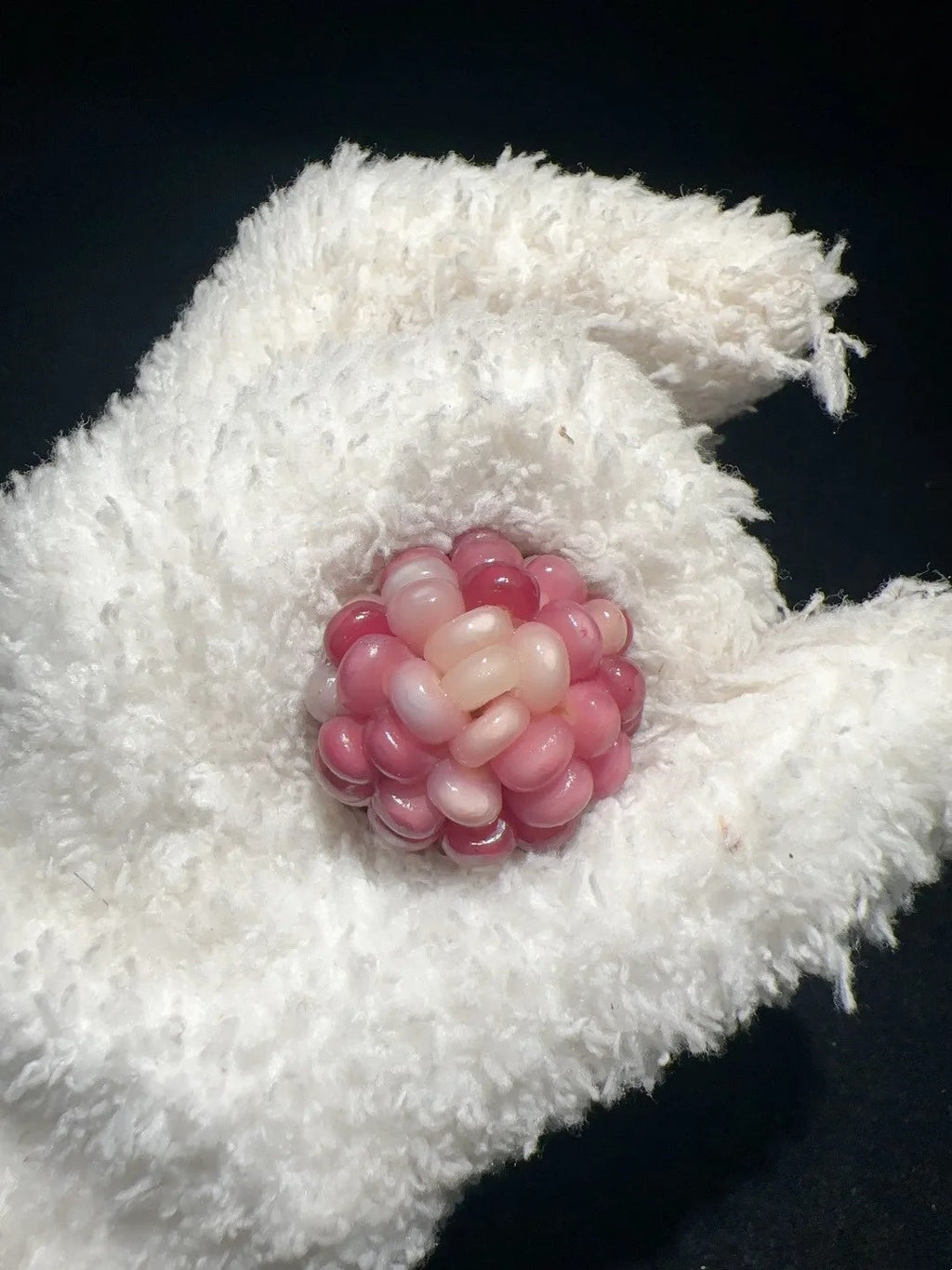 Trendy Strawberry Ice-Transparent Natural Corn Charms