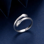 Fortune Jewel 925 Sterling Silver Love Hug Thumb Ring