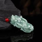 Fortune Jewel Jade PiXiu Wealth Luck String Necklace Pendant