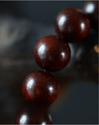 Red Sandalwood Beads Tibetan Nine-Eye Dzi Beads Bracelet