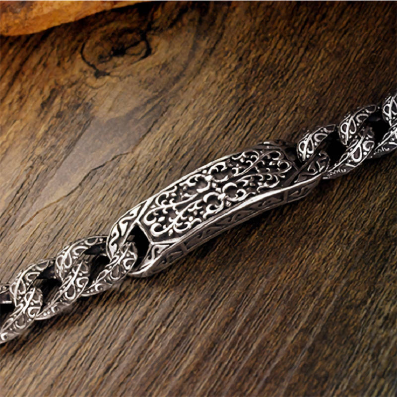 Fortune Jewel Vintage Patterns Engraved Healing Bracelet