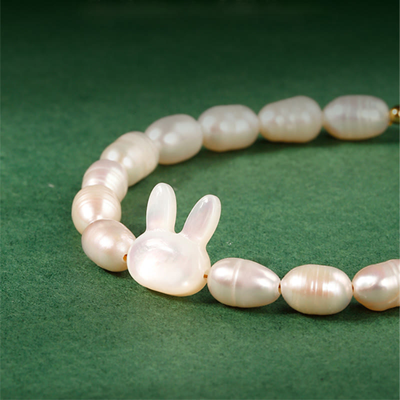 Fortune Jewel Natural Pearl Cute Rabbit Sincerity Bracelet