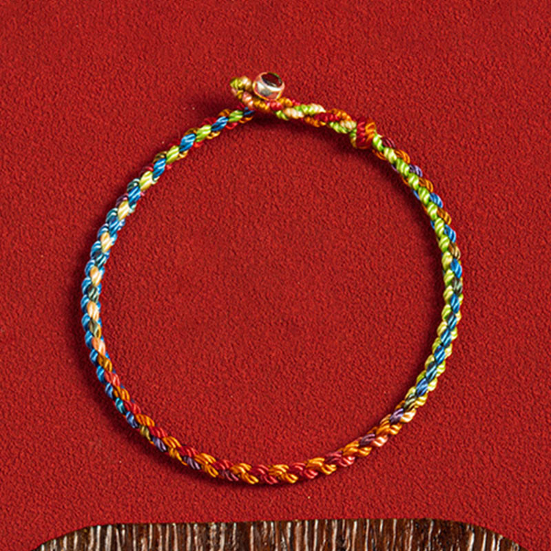Fortune Jewel "May you be blessed with peace and safety in all four seasons" Lucky Multicolored Bracelet