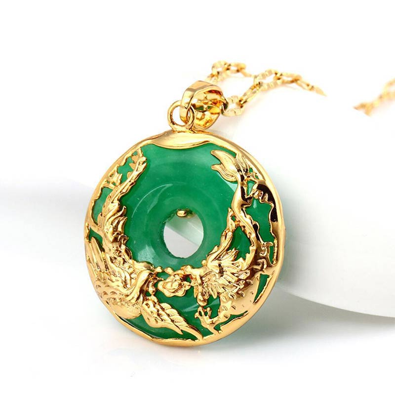 Fortune Jewel Natural Jade Prosperity Necklace Fortune Jewel