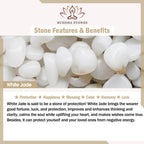 Buddha Stones White Jade Peace Buckle Pumpkin Bead Luck Blessing Braided Bracelet