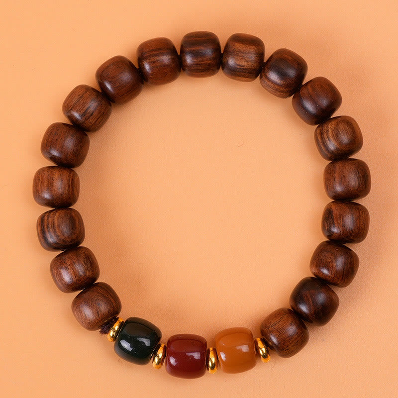 Fortune Jewel Ebony Wood Rosewood Peace Balance Bracelet