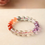 10mm Natural Crystal Gemstone Bead Bracelet