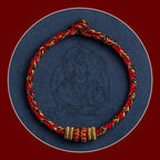 Fortune Jewel Tibet Handmade Chinese Zodiac Natal Buddha Luck Strength Braided String Bracelet