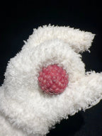 Ice-Transparent Pomegranate Red Natural Corn Charms for Fidgeting