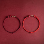 Fortune Jewel Cinnabar Blessing Red String Golden Infinity Symbol Bracelet Anklet