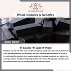 Fortune Jewel Ebony Wood Eighteen Arhats Lotus Dragon Engraved Balance Bracelet Fortune Jewel