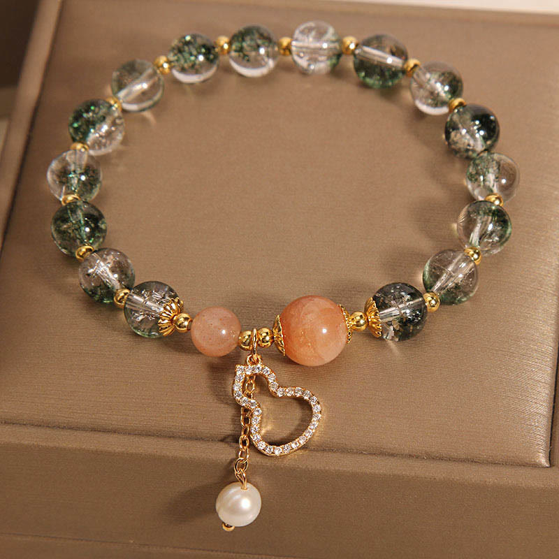 Fortune Jewel Green Phantom Gourd Charm Confidence Bracelet