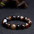 Fortune Jewel Tibetan Sardonyx Happiness Positive Bracelet