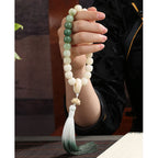 Fortune Jewel Natural Gradient Bodhi Seed Fortune Money Bag Lotus Wisdom Tassel Wrist Mala Fortune Jewel