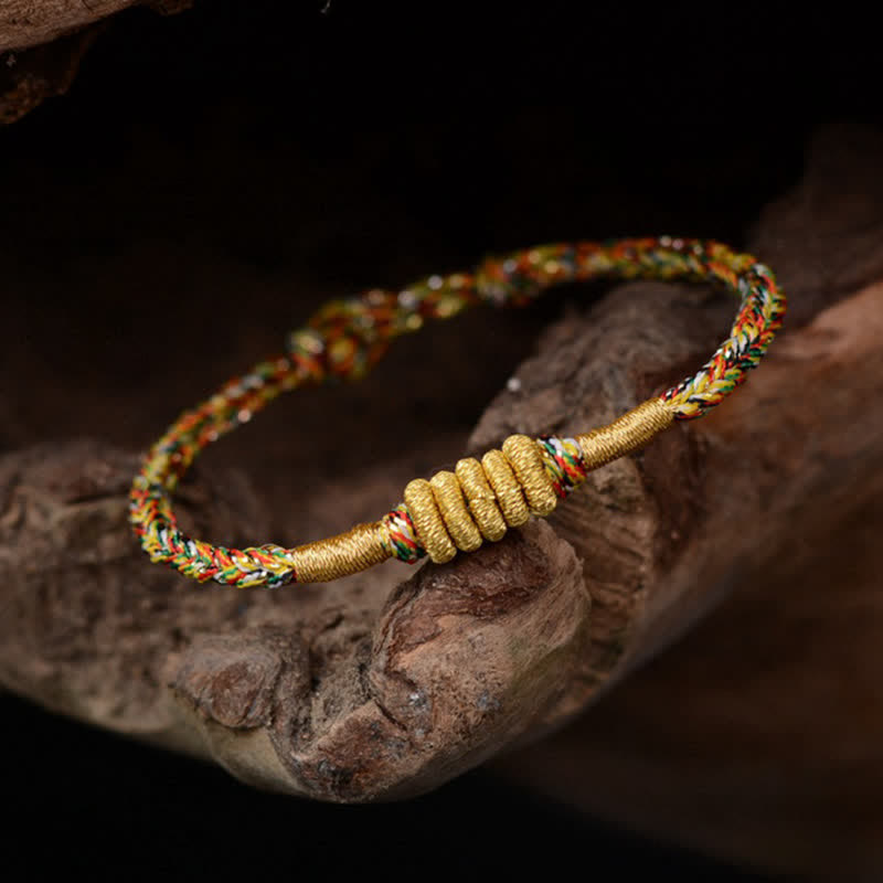 Fortune Jewel Handmade Colorful King Kong Knot Protection Braid String Bracelet