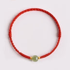 Fortune Jewel Handmade Jade Lucky Bead Prosperity Braided Bracelet