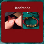 Fortune Jewel Handmade Tibetan Turquoise Om Mani Padme Hum Strength Braided Bracelet