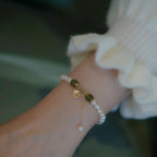 Fortune Jewel Natural Pearl Hetian Jade Happiness Wisdom Bead Bracelet