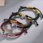 Fortune Jewel Handmade Dancing Lion Luck Braided String Bracelet