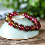 Fortune Jewel Natural Tourmaline Love Wisdom Bracelet