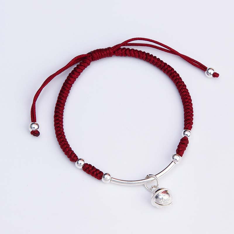 Fortune Jewel FengShui Lucky Red String Bell Bracelet
