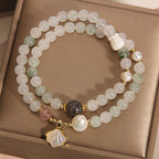 Fortune Jewel Double Layer Jade Shell Luck Bracelet