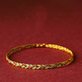 Fortune Jewel Handmade Multicolored Dragon Scale Pattern Braid String Bracelet