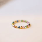 Fortune Jewel Natural Tourmaline Positive Love Ring