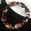 Fortune Jewel Natural Sardonyx Courage Happiness Bracelet