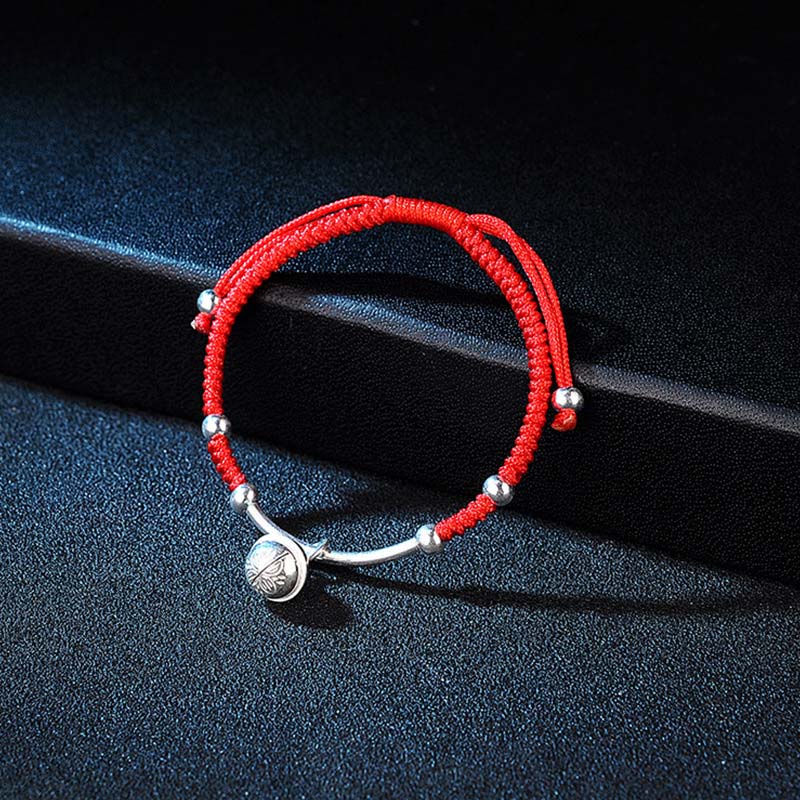 Fortune Jewel FengShui Lucky Red String Bell Bracelet