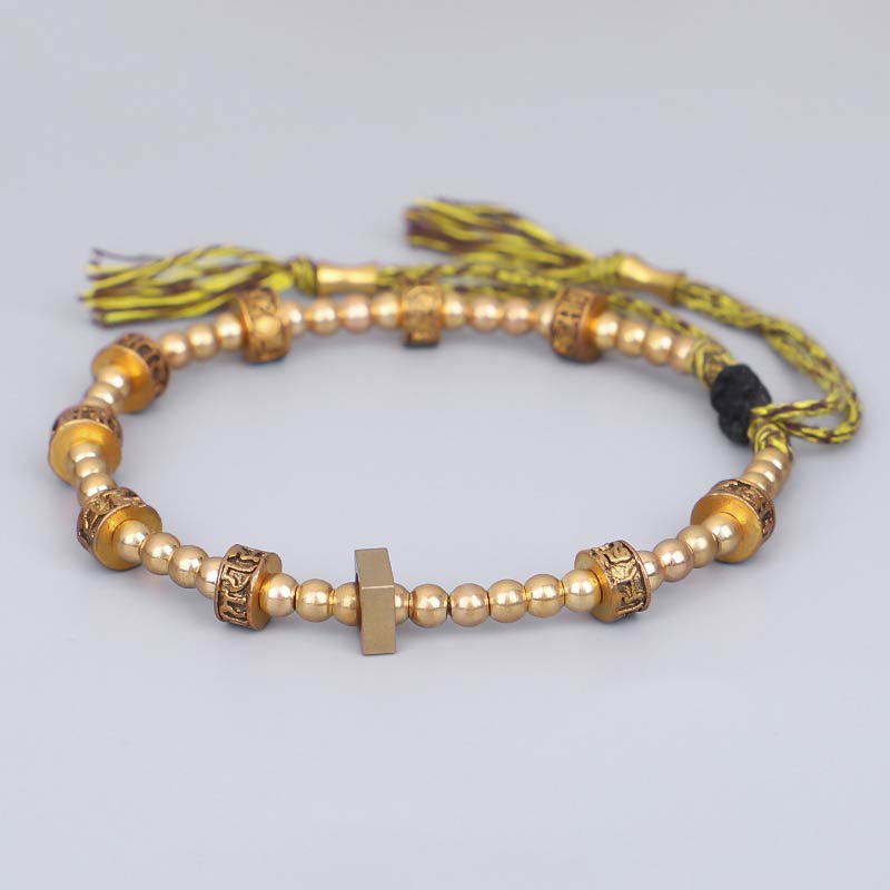 Fortune Jewel Tibetan Curse Six True Words Wealth Bracelet
