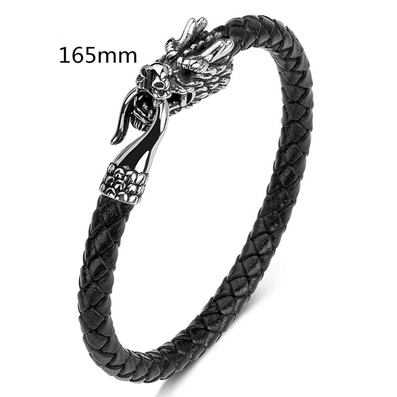 Fortune Jewel Dragon Titanium Steel Protection Luck Bracelet Fortune Jewel
