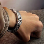 Fortune Jewel Retro Vine Totem Pattern Braided Healing Chain Bracelet
