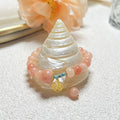 Fortune Jewel Natural Orange Stone Turquoise Fu Character Charm Luck Fortune Bracelet