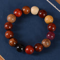 Fortune Jewel Multicolored Sandalwood Protection Healing Bracelet